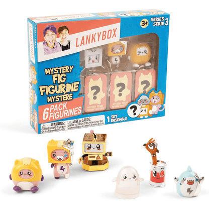Lankybox Mini Mystery Figures - 6 Pack 810054663027