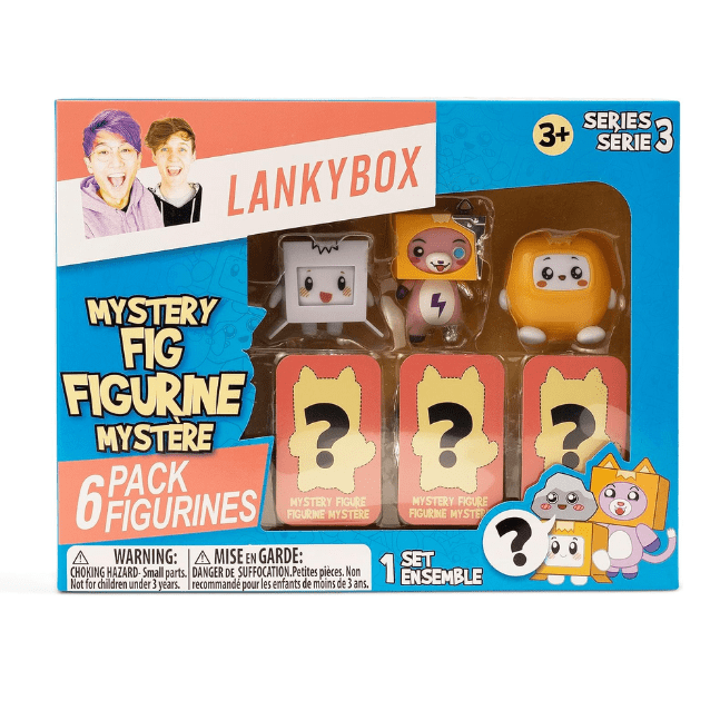 Lankybox Mini Mystery Figures - 6 Pack 810054663027