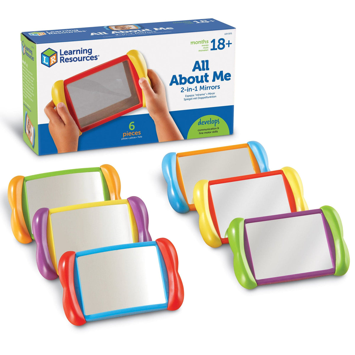 Learning Resources - All About Me 2-in-1 Mirrors Set 765023033717