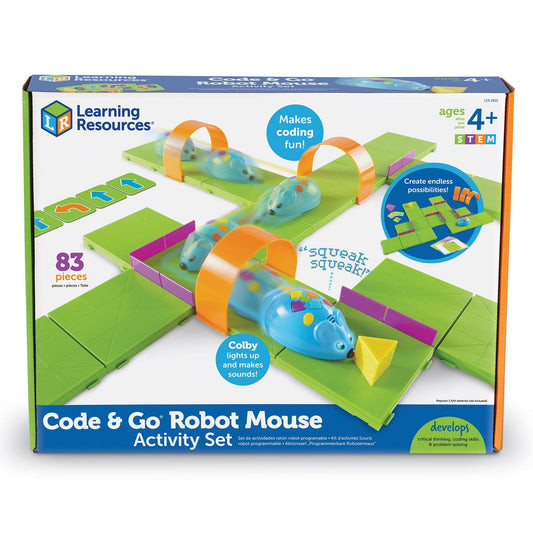 Learning Resources - Code & Go Mouse Activity Set - Rechargeable 765023028720