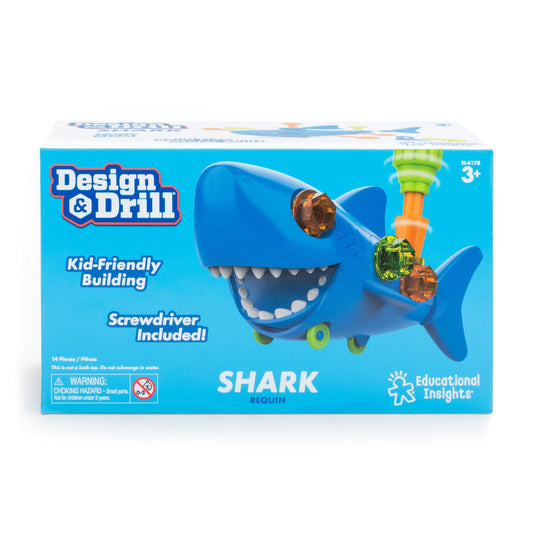 Learning Resources - Design & Drill Shark Toy for Kids 086002041784
