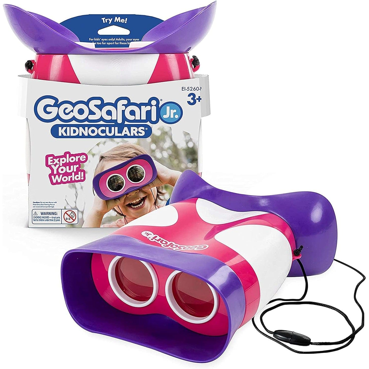 Learning Resources - GeoSafari Jr. Kidnoculars - Pink 0860020066318