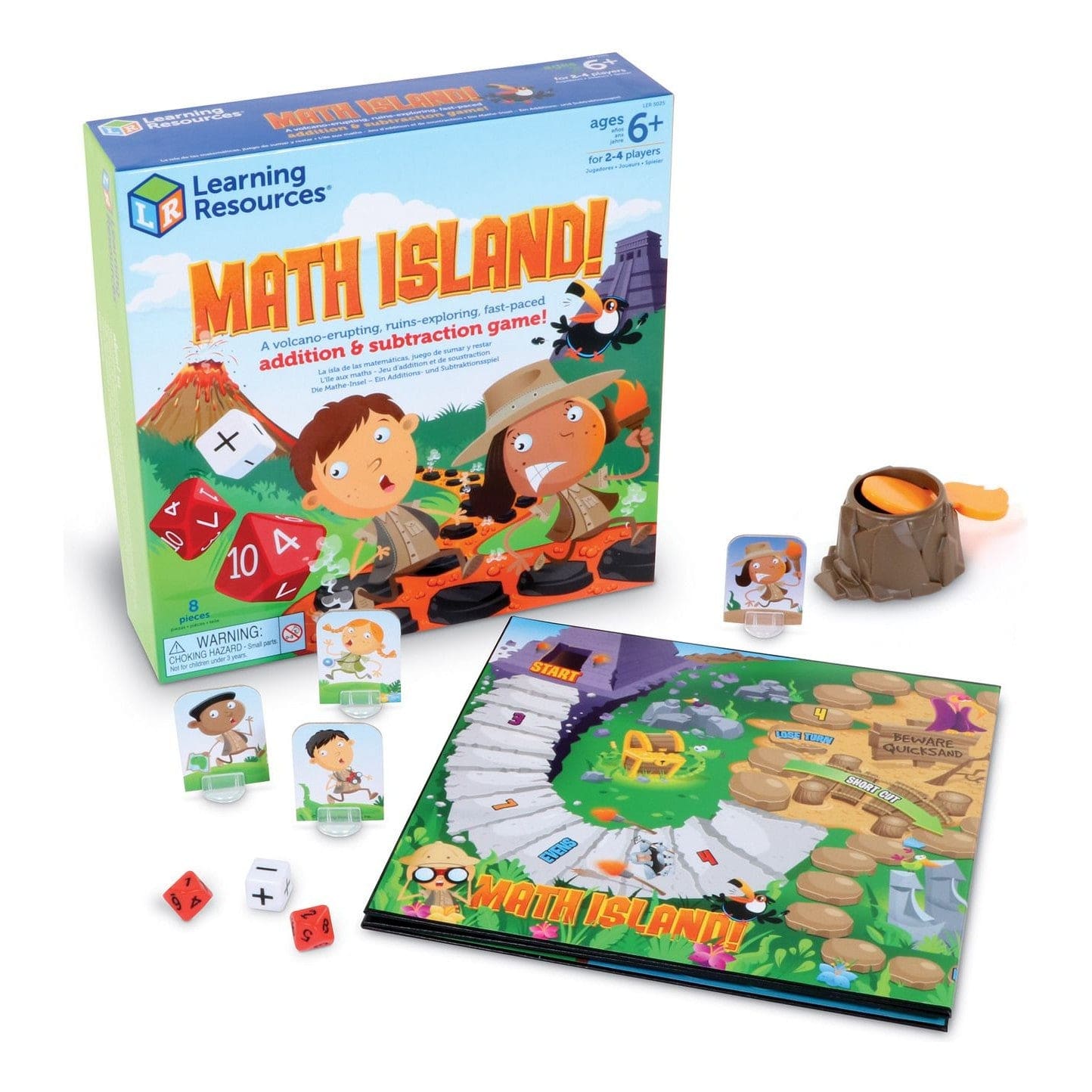 Learning Resources - Math Island! Addition & Subtraction Game 765023050257
