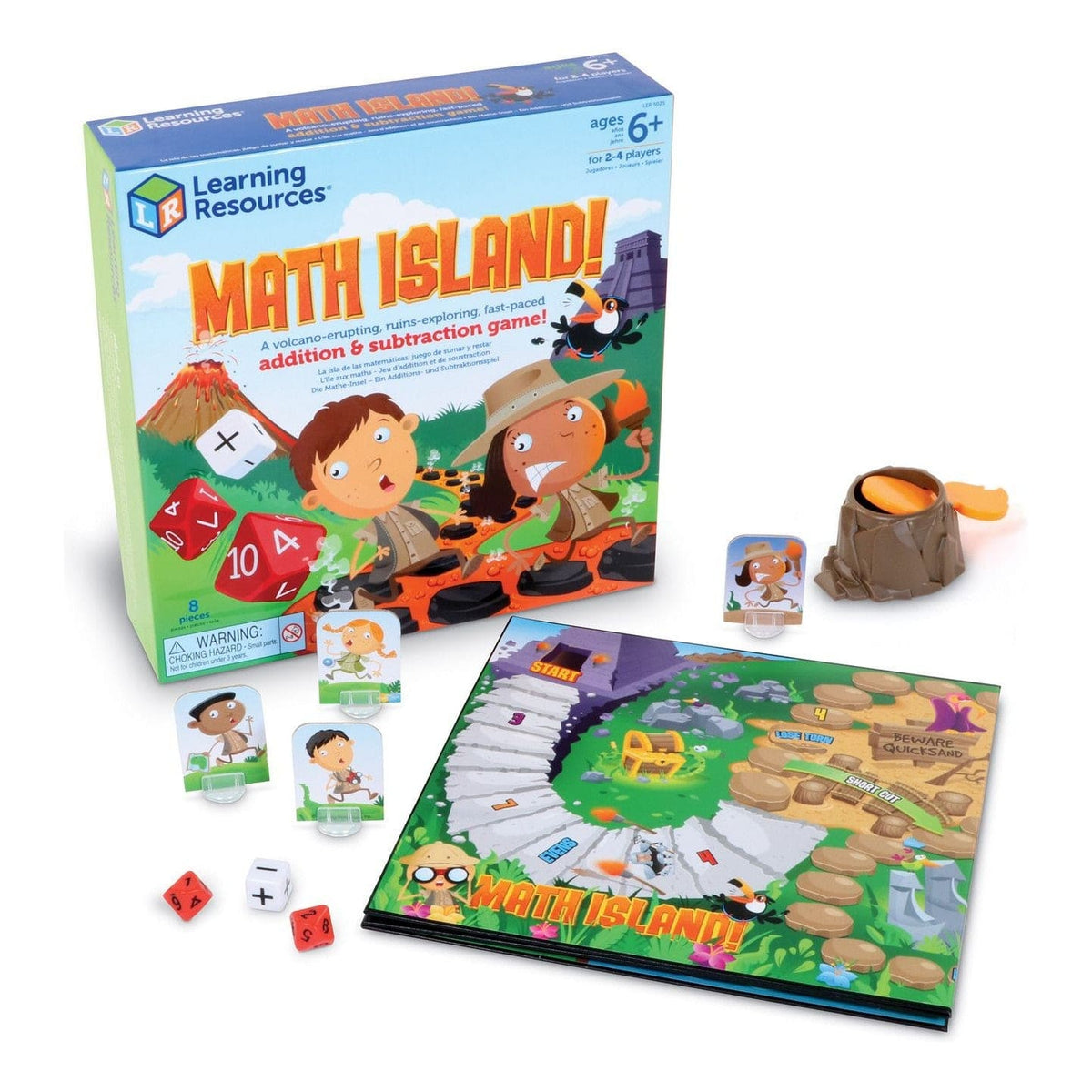 Learning Resources - Math Island! Addition & Subtraction Game 765023050257