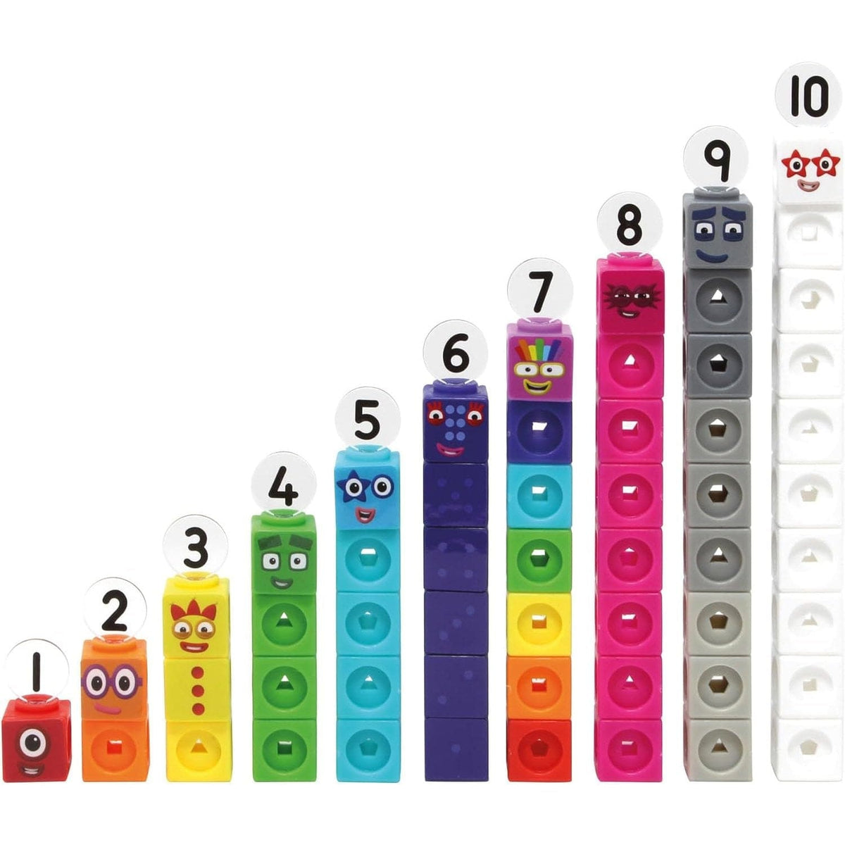Learning Resources - Mathlink Cubes - Numberblocks 1-10 Activity Set 5055506408381