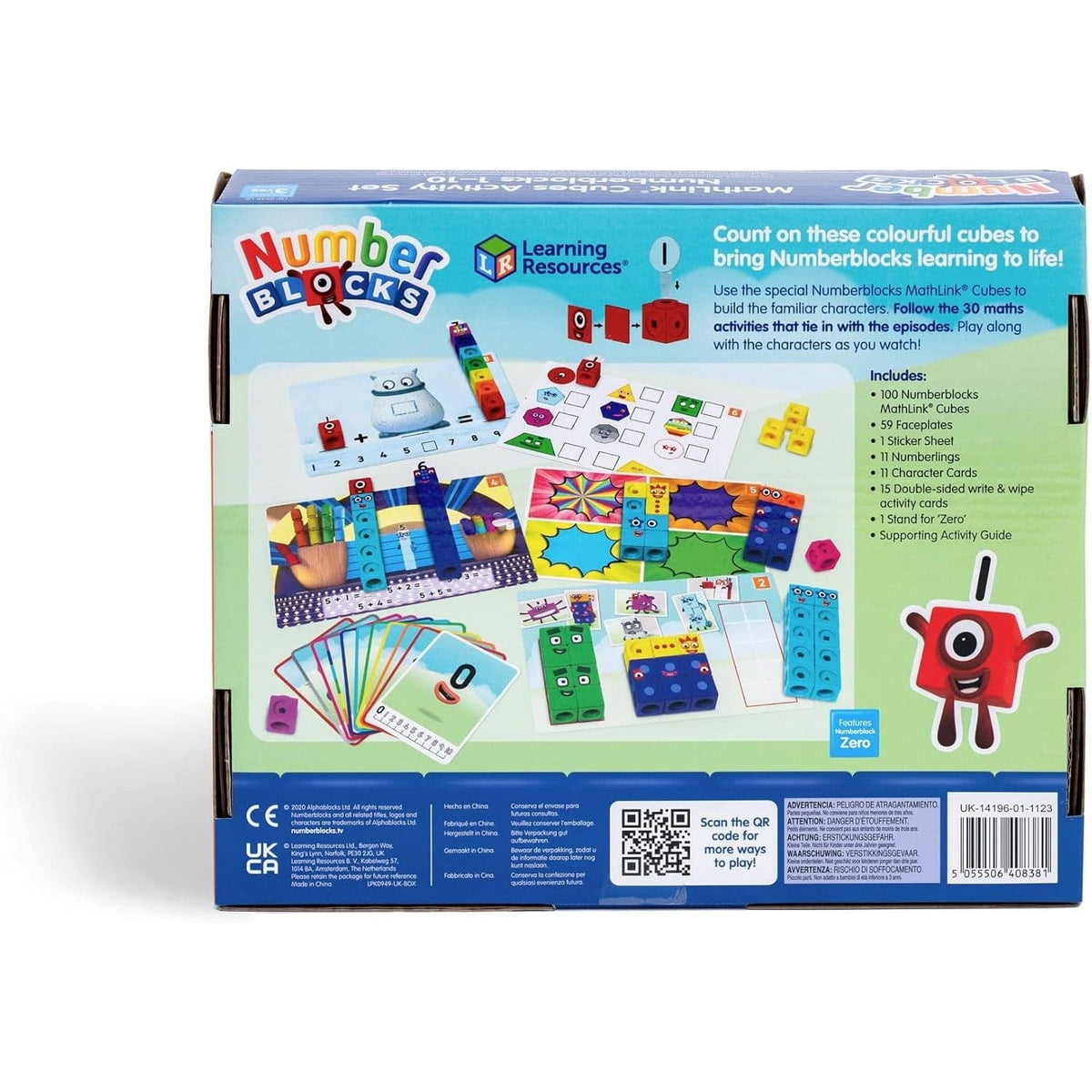 Learning Resources - Mathlink Cubes - Numberblocks 1-10 Activity Set 5055506408381