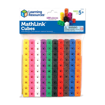 Learning Resources - MathLink Cubes Set of 100 for Learning 765023042856