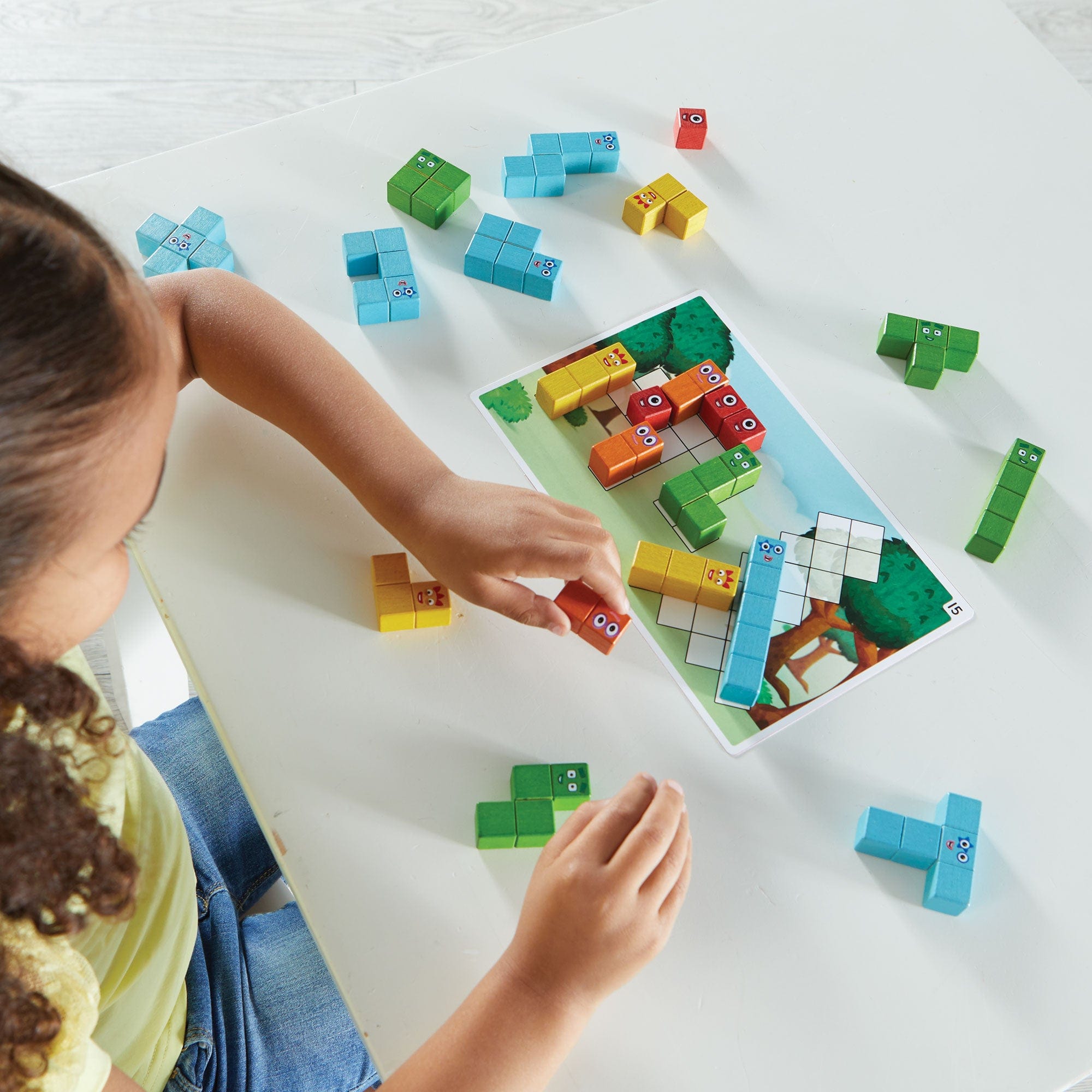 Learning Resources - Numberblocks Wooden Building Blocks Activity Set 5055506414771