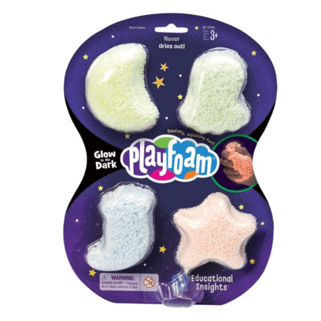 Learning Resources - Playfoam Glow In The Dark (4 Pack) 086002019080