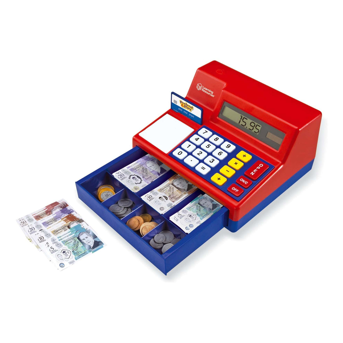 Learning Resources - Pretend & Play Calculator Cash Register (UK) 765023626292
