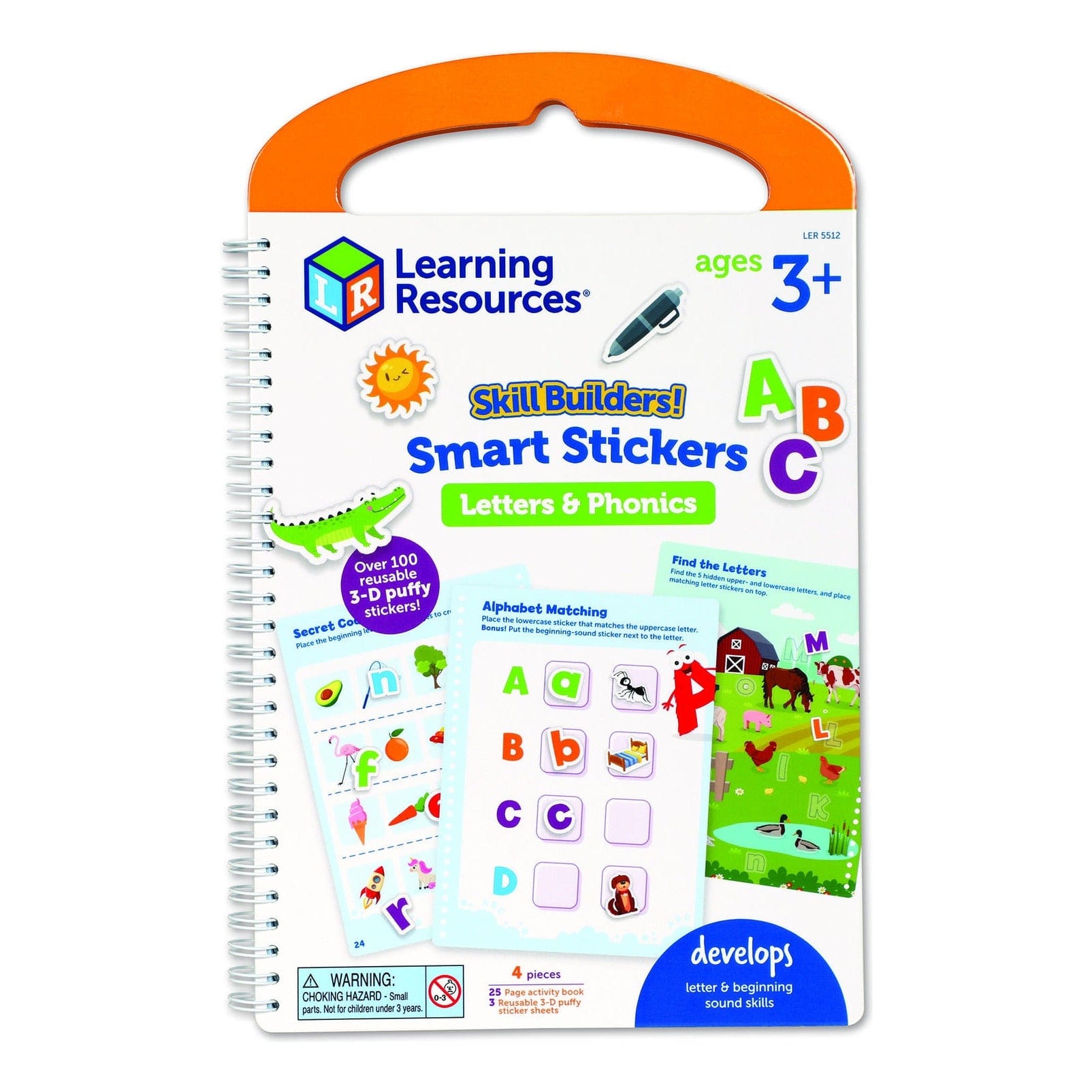 Learning Resources - Skill Builders Smart Stickers Color Number Shape 765023055139