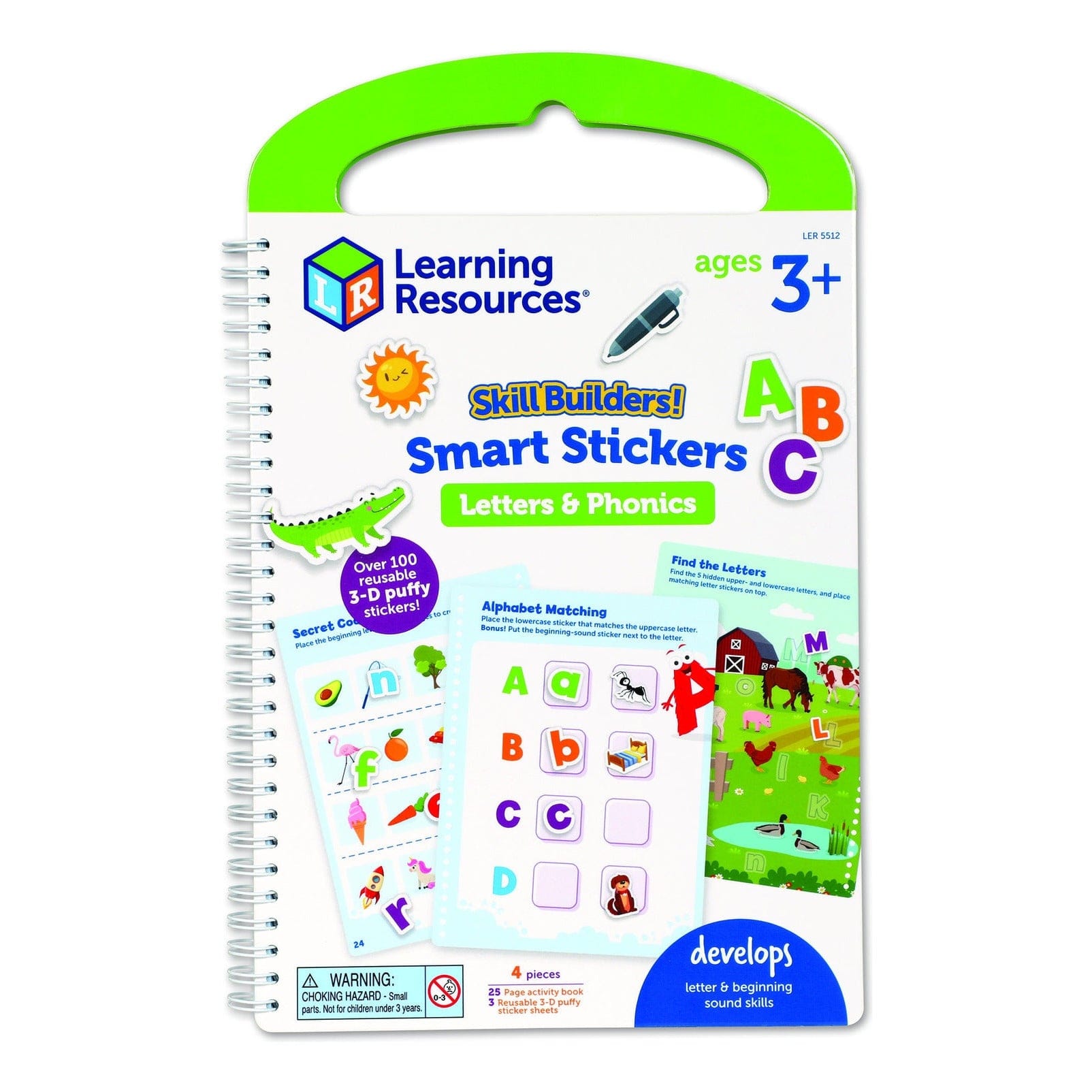 Learning Resources - Skill Builders Smart Stickers Letters and Phonics 765023055122