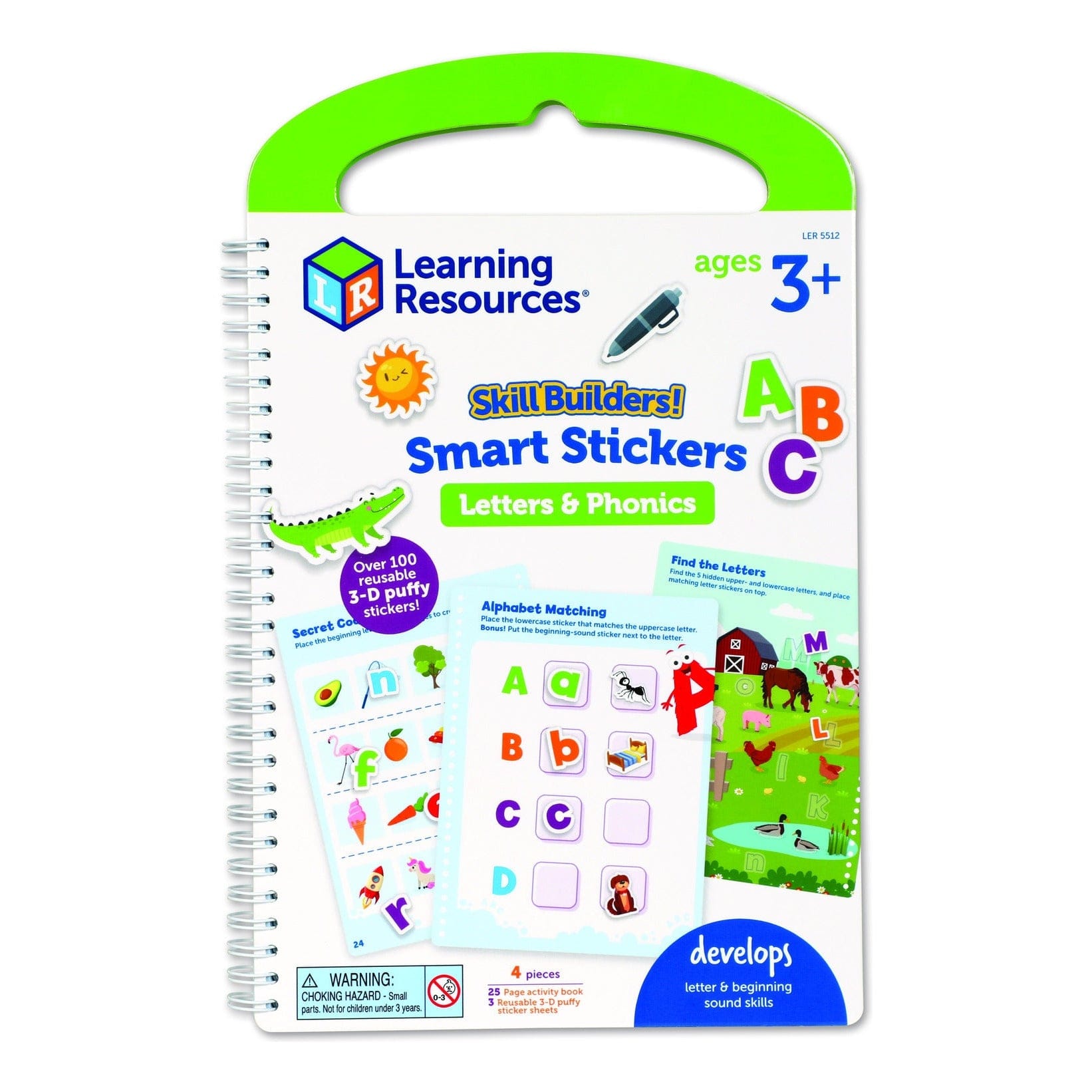 Learning Resources - Skill Builders Smart Stickers Letters and Phonics 765023055122