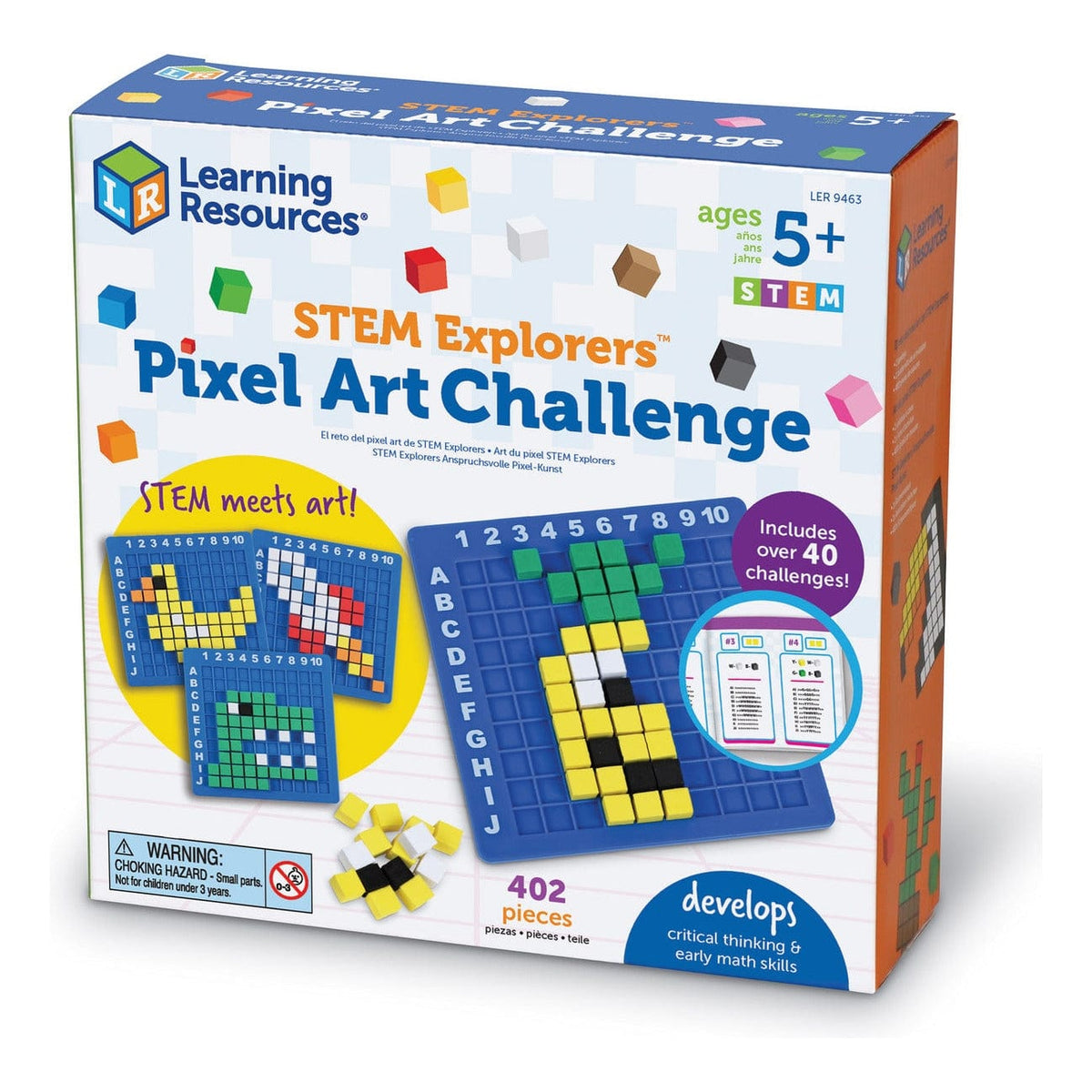 Learning Resources - STEM Explorers Pixel Art Challenge 765023094633
