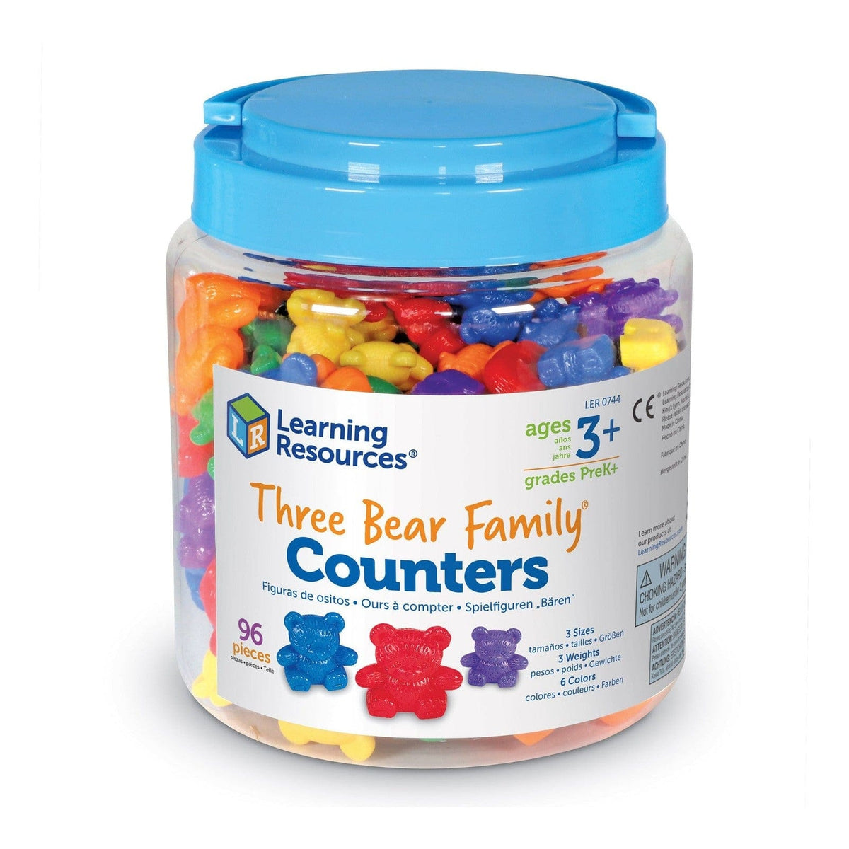 Learning Resources - Three Bear Family Counters Set of 96 765023006100