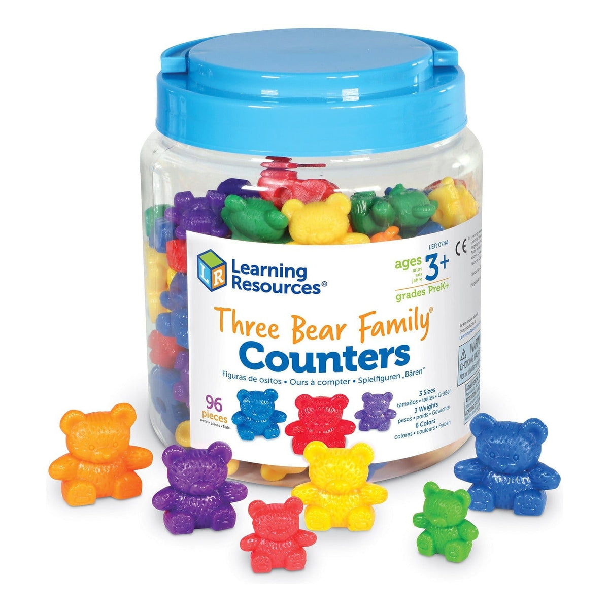 Learning Resources - Three Bear Family Counters Set of 96 765023006100