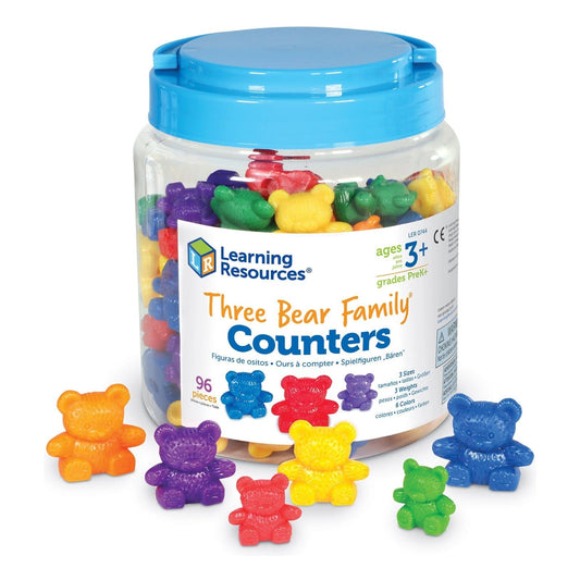 Learning Resources - Three Bear Family Counters Set of 96 765023006100