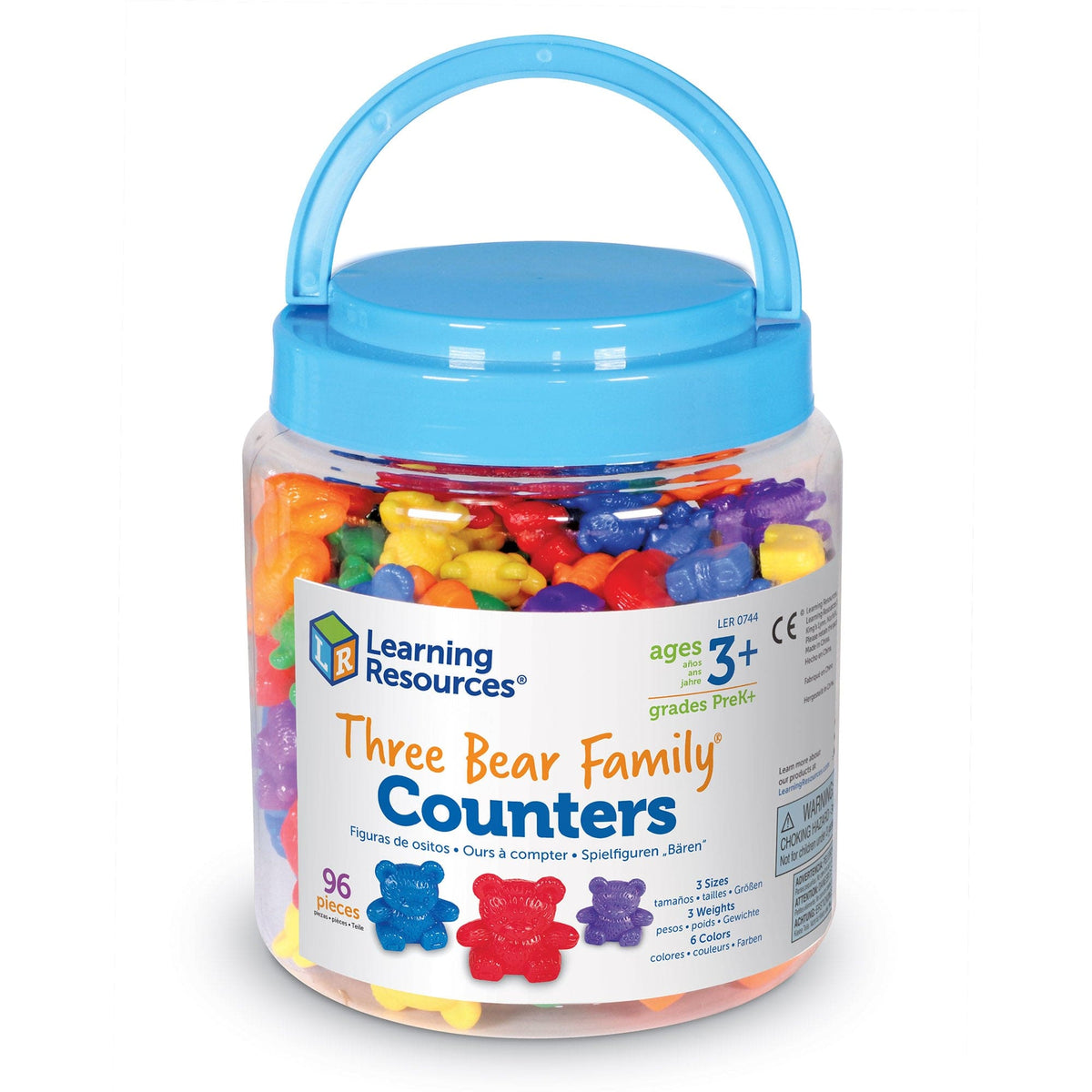 Learning Resources - Three Bear Family Counters Set of 96 765023006100