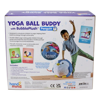 Yoga Ball Buddy with BubblePlush (Penguin) 848850122837