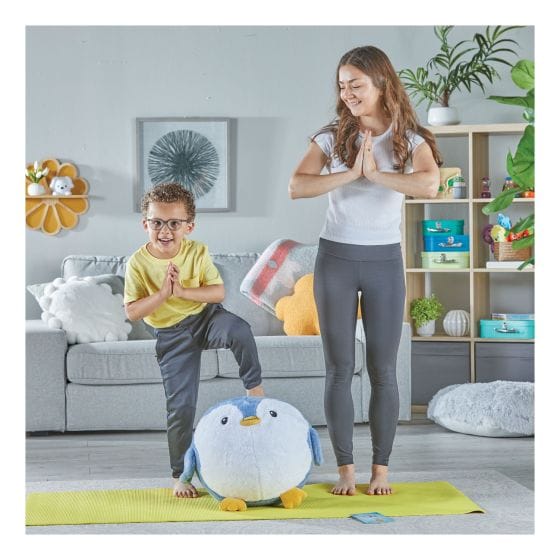 Yoga Ball Buddy with BubblePlush (Penguin) 848850122837