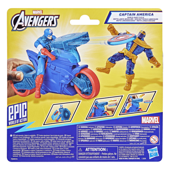 * Avengers Cap Turbo Blast Cycle 5010996283887