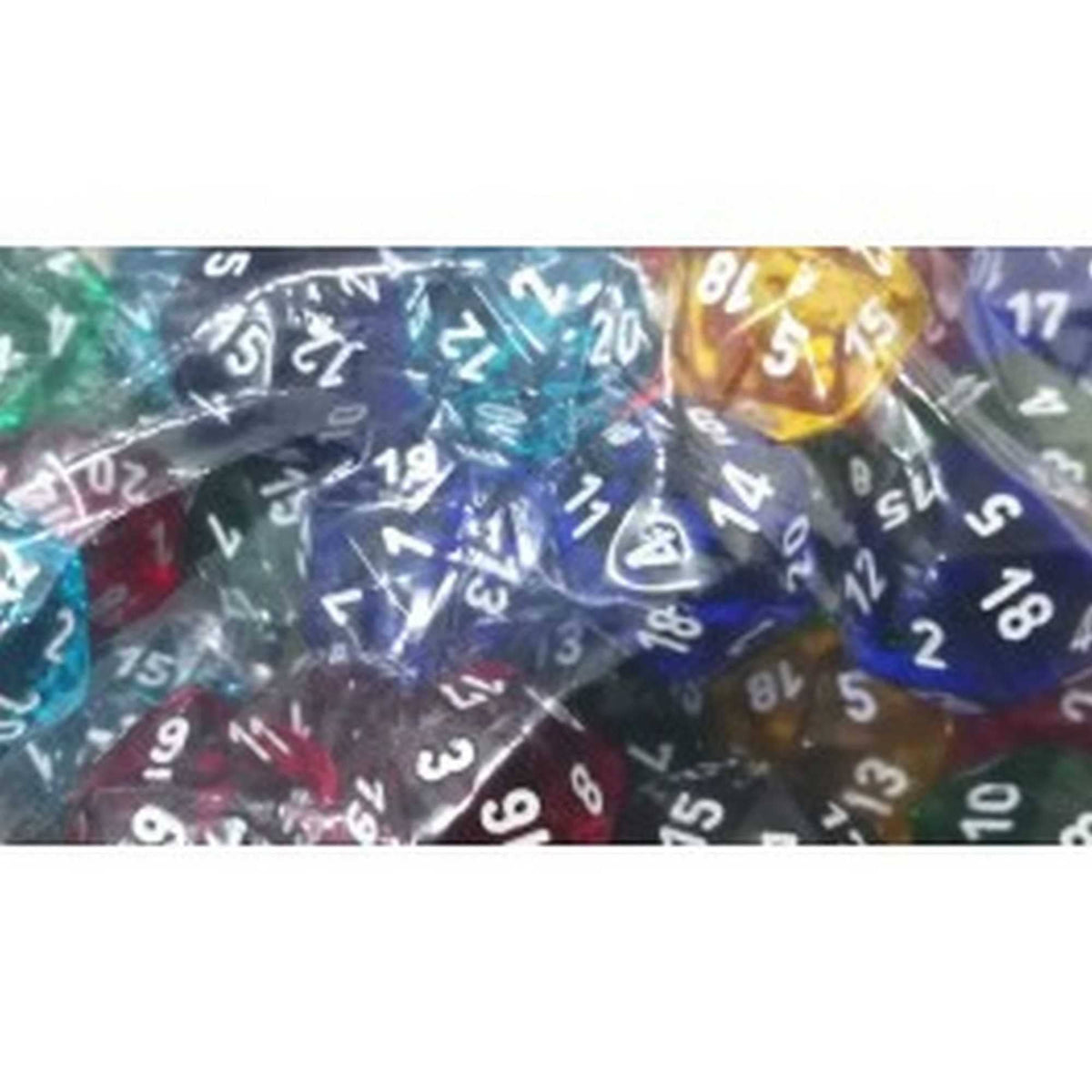 Bag of 50: Translucent d20 601982010195