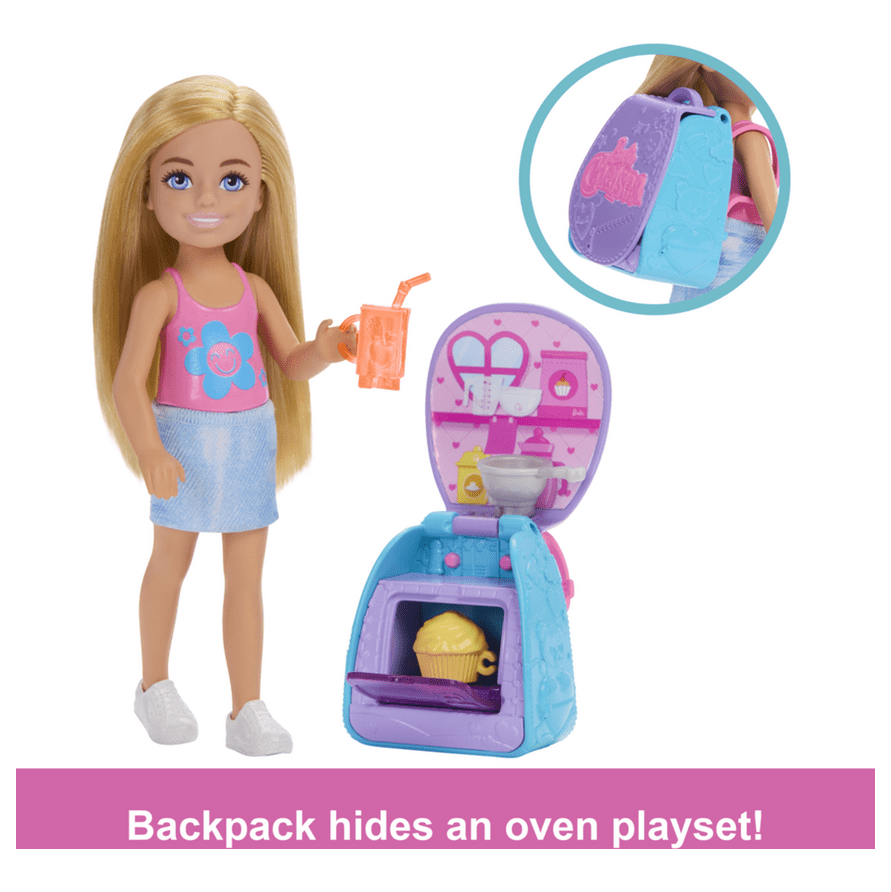 * Barbie Chelsea Backpack Playset and Doll 194735258567