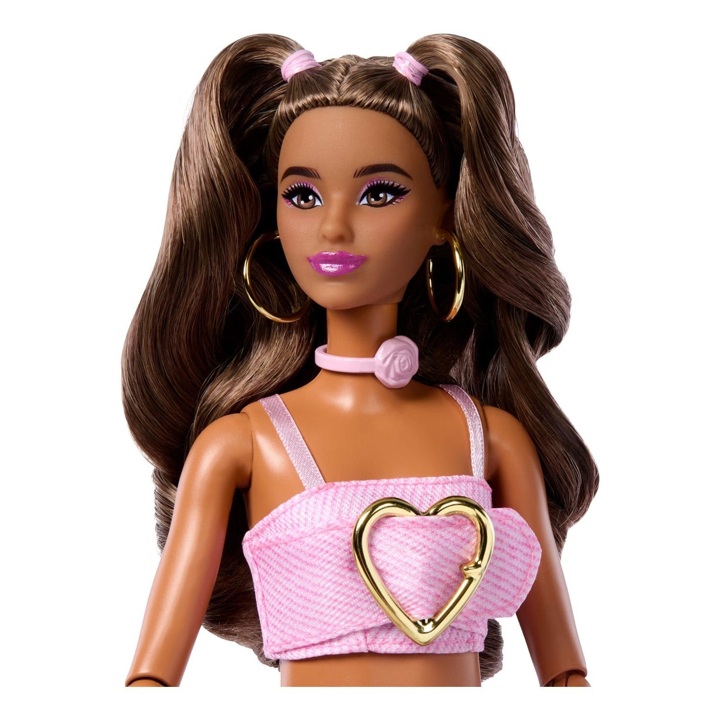 *Barbie Deluxe Style Doll: Brunette Hair Ponytails
