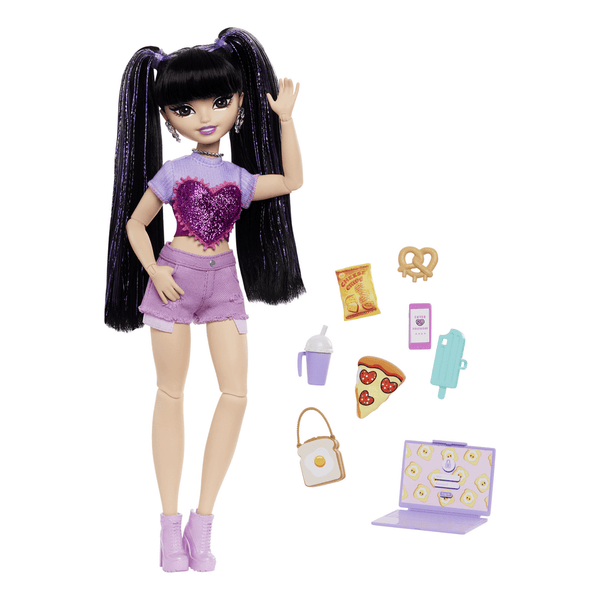 Barbie Dream Besties Renee Fashion Doll with Accessories for Food and
