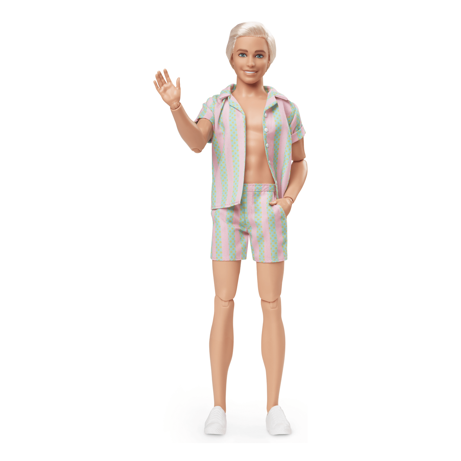 Barbie Movie Ken Pastel Stripes Beach Set 0194735160747