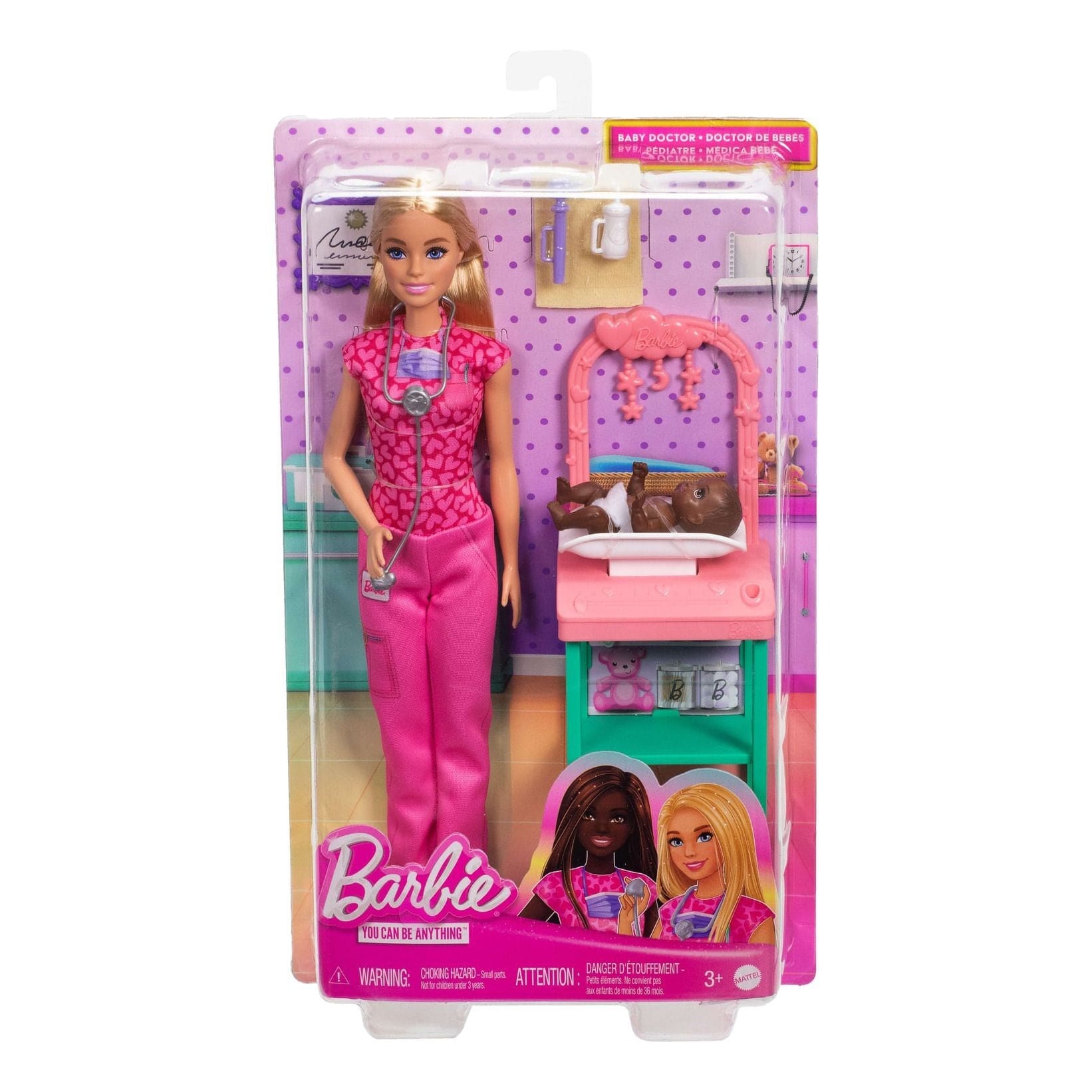 * Barbie Nuturing Baby Doctor Playset 194735275274