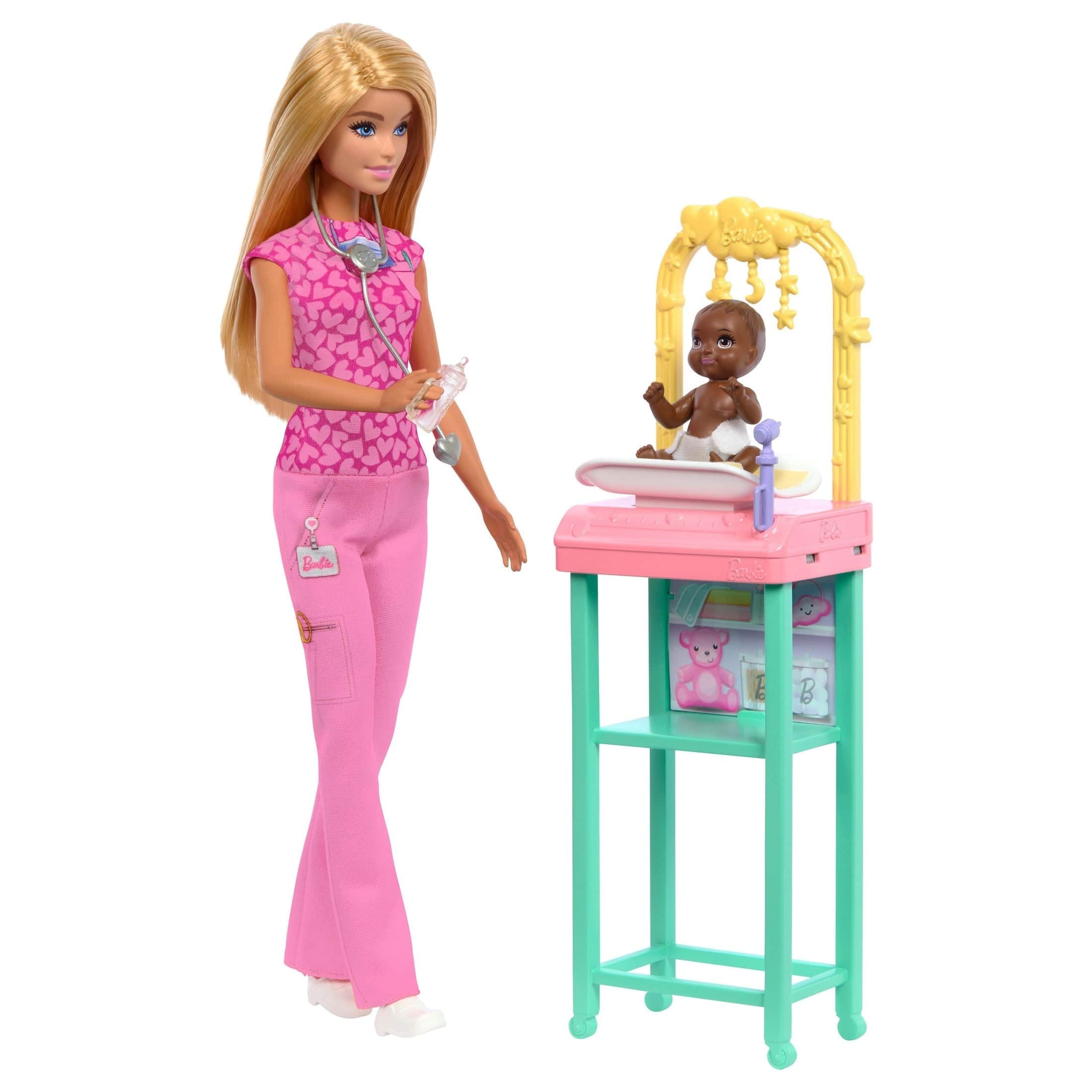 * Barbie Nuturing Baby Doctor Playset 194735275274