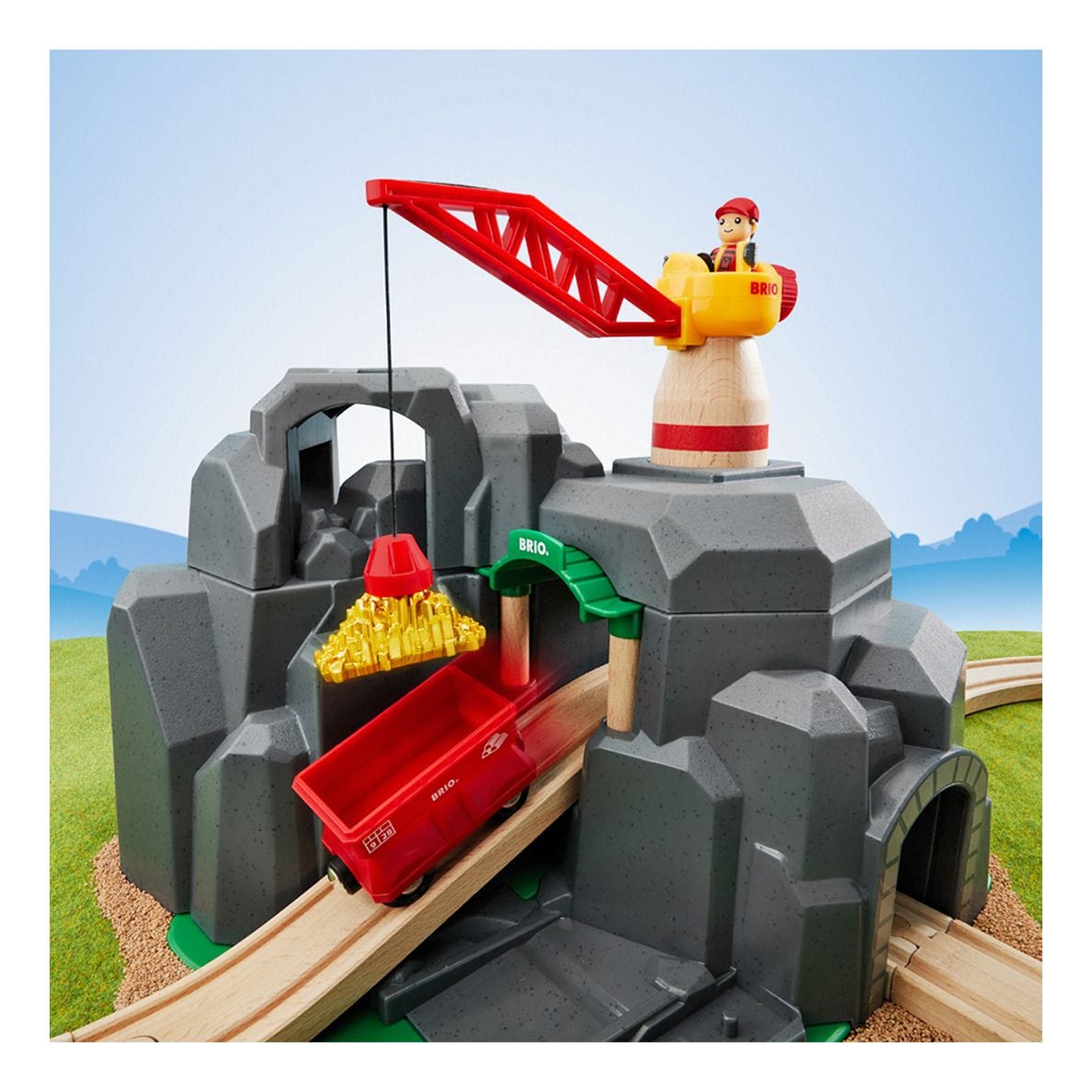 * Brio Crane and Moutain Tunnel 7312350338898