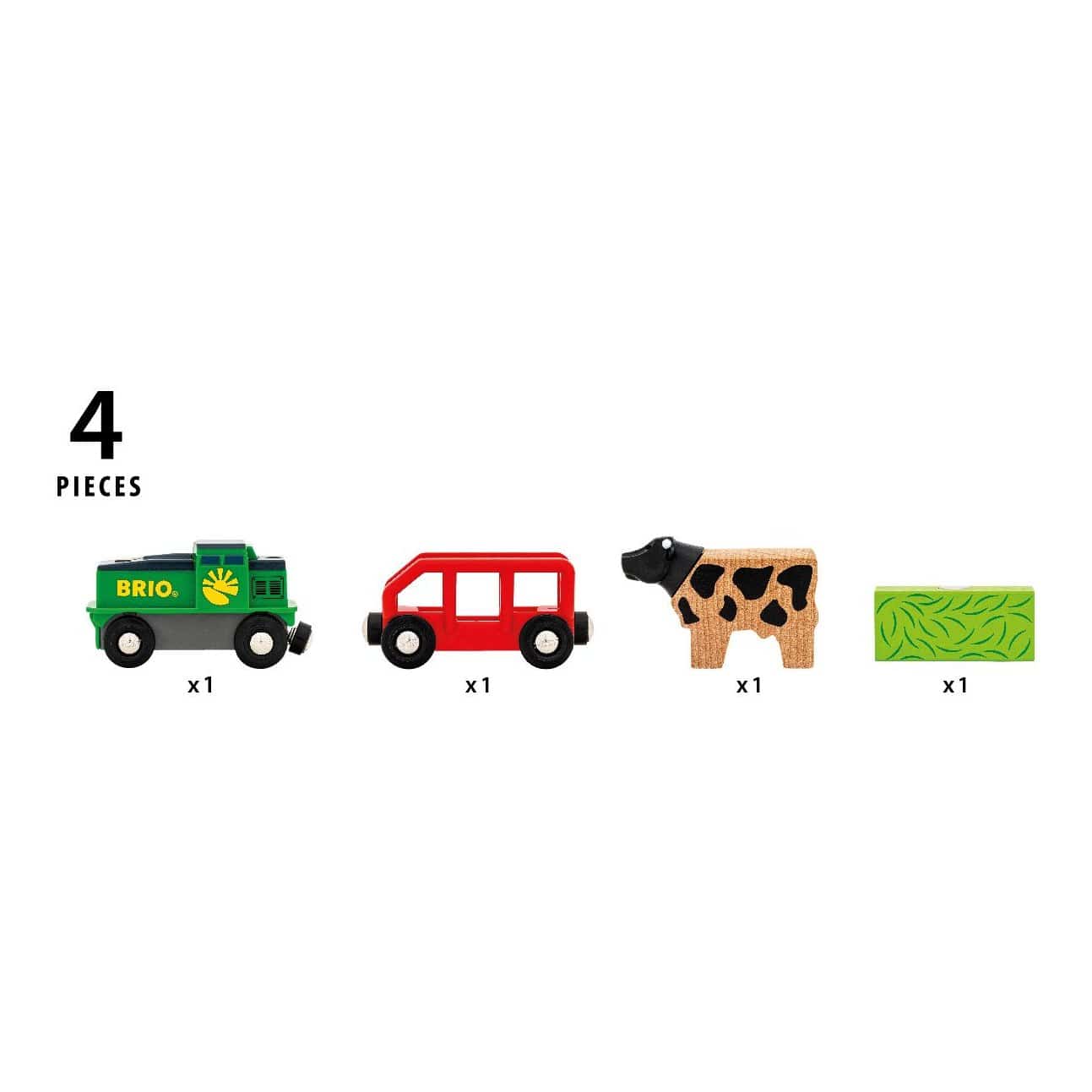 Brio Farm Battery Train 7312350360189
