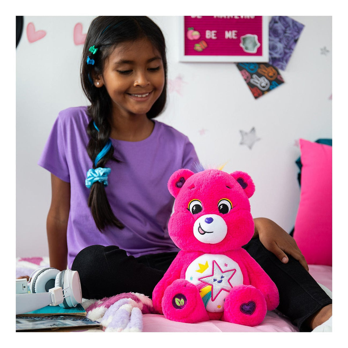 Care Bears 35cm Medium Plush Be Me Bear 885561228090