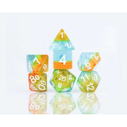 Celestial Ocean Dusk Polyhedral Dice Set - Sirius Dice 810113710075