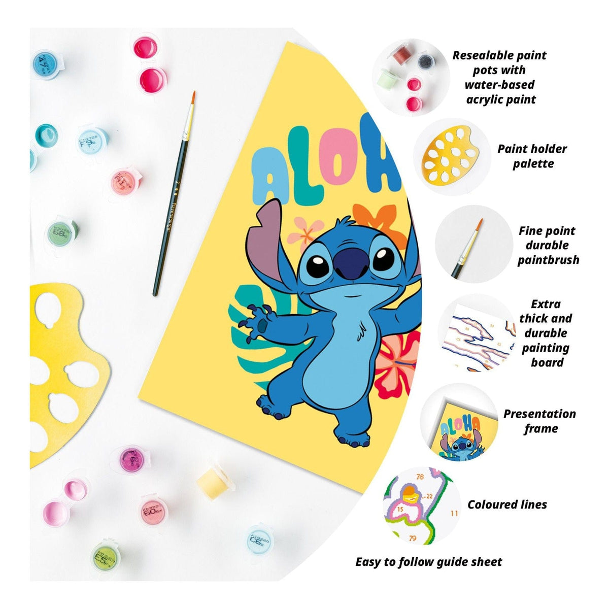 CreArt Paint by Numbers - Aloha Stitch 4005556237692