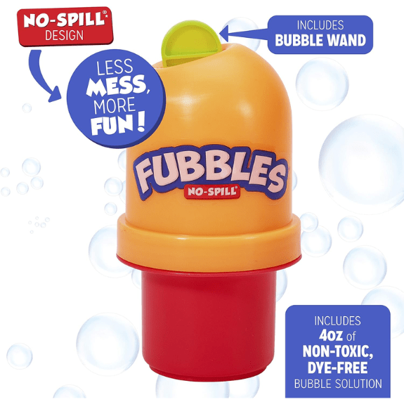Fubbles No-Spill Bubble Tumbler - Choose your Colour