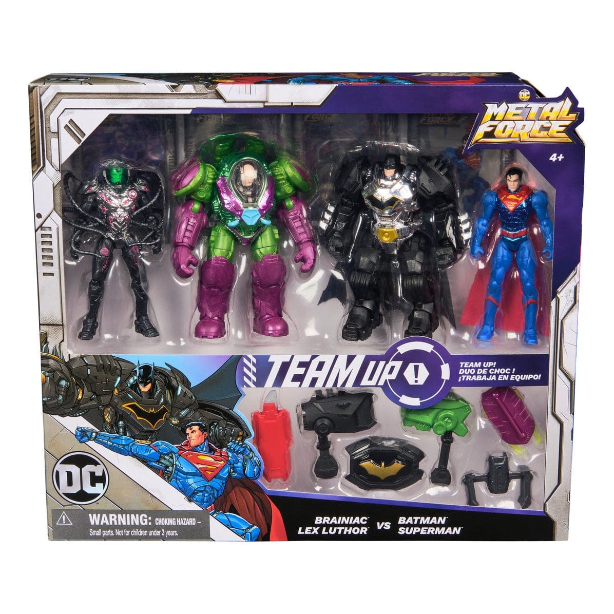 DC Universe 4in Teamup Battle Pack Action Figures 681147031647
