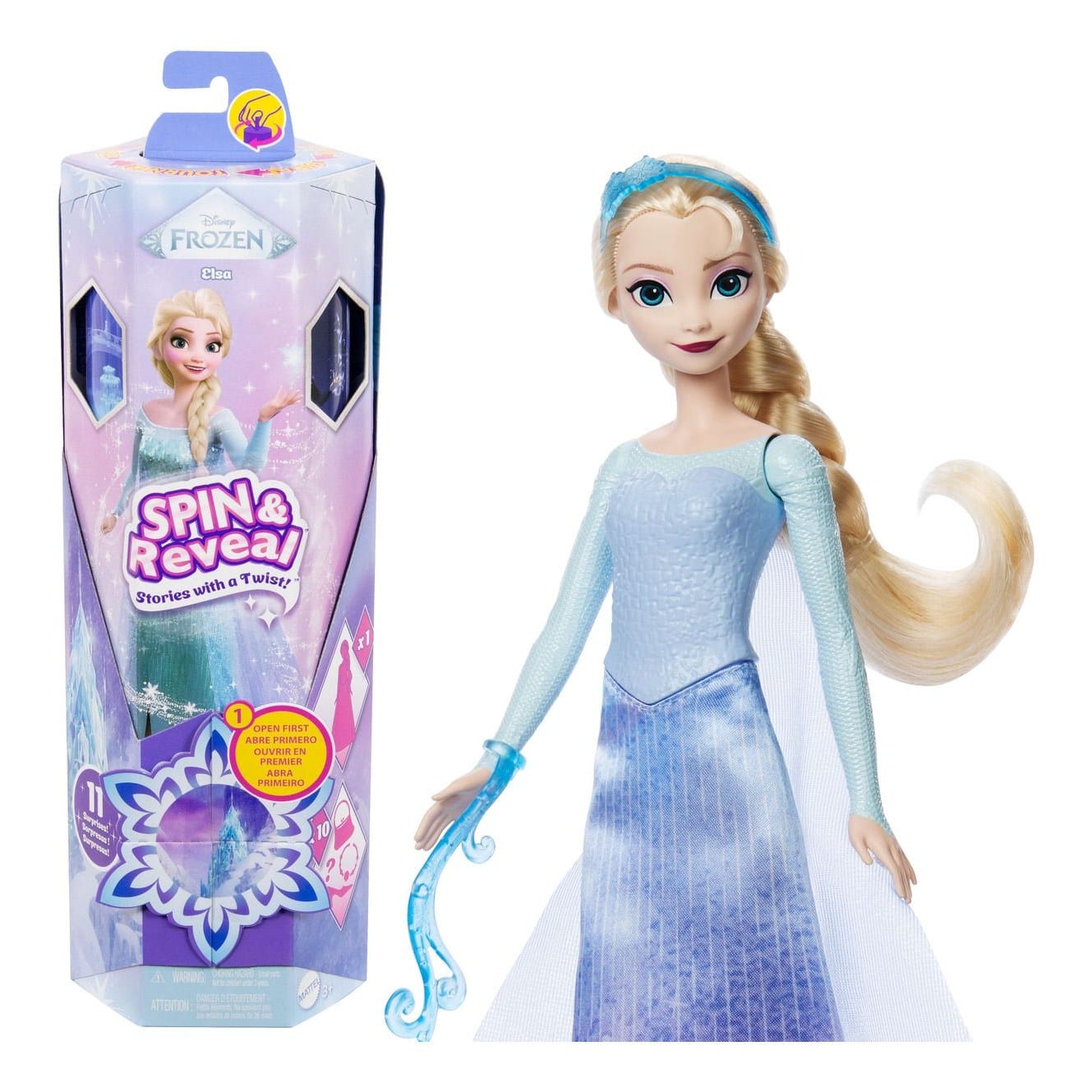 * Disney Frozen Spin & Reveal Elsa 194735280360