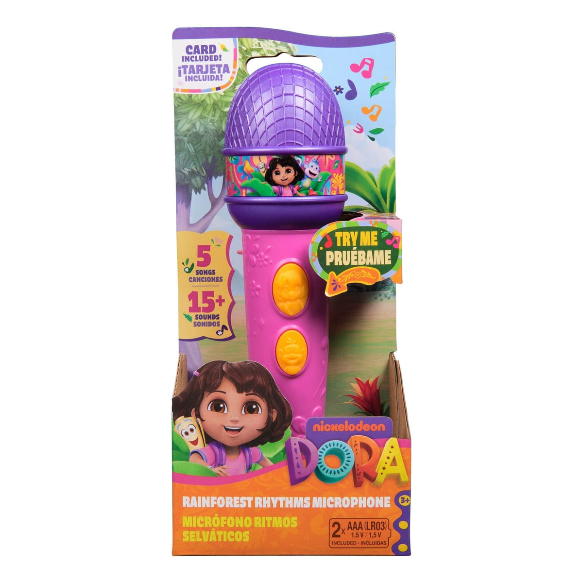 Dora Microphone Toy for Kids with Sound Effects