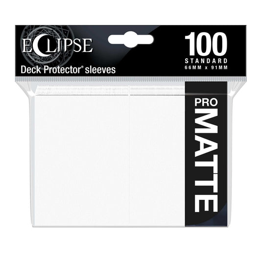 Eclipse Matte Standard Sleeves: Arctic White (100) 74427156121