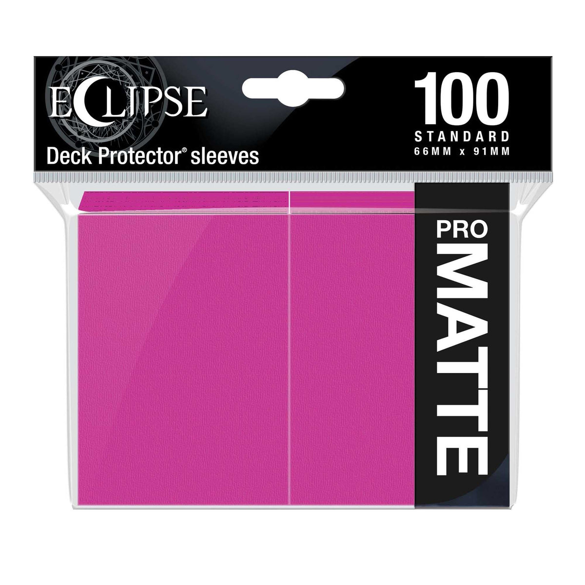 Eclipse Matte Standard Sleeves: Hot Pink (100) 74427156213