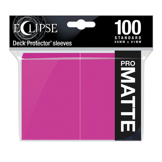 Eclipse Matte Standard Sleeves: Hot Pink (100) 74427156213
