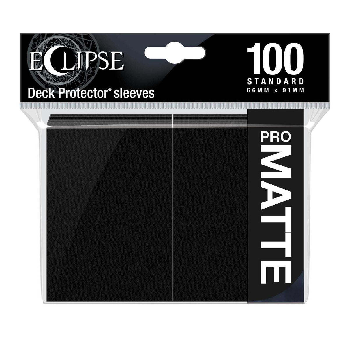 Eclipse Matte Standard Sleeves: Jet Black (100) 74427156138