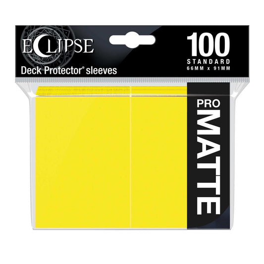 Eclipse Matte Standard Sleeves: Lemon Yellow (100) 74427156206