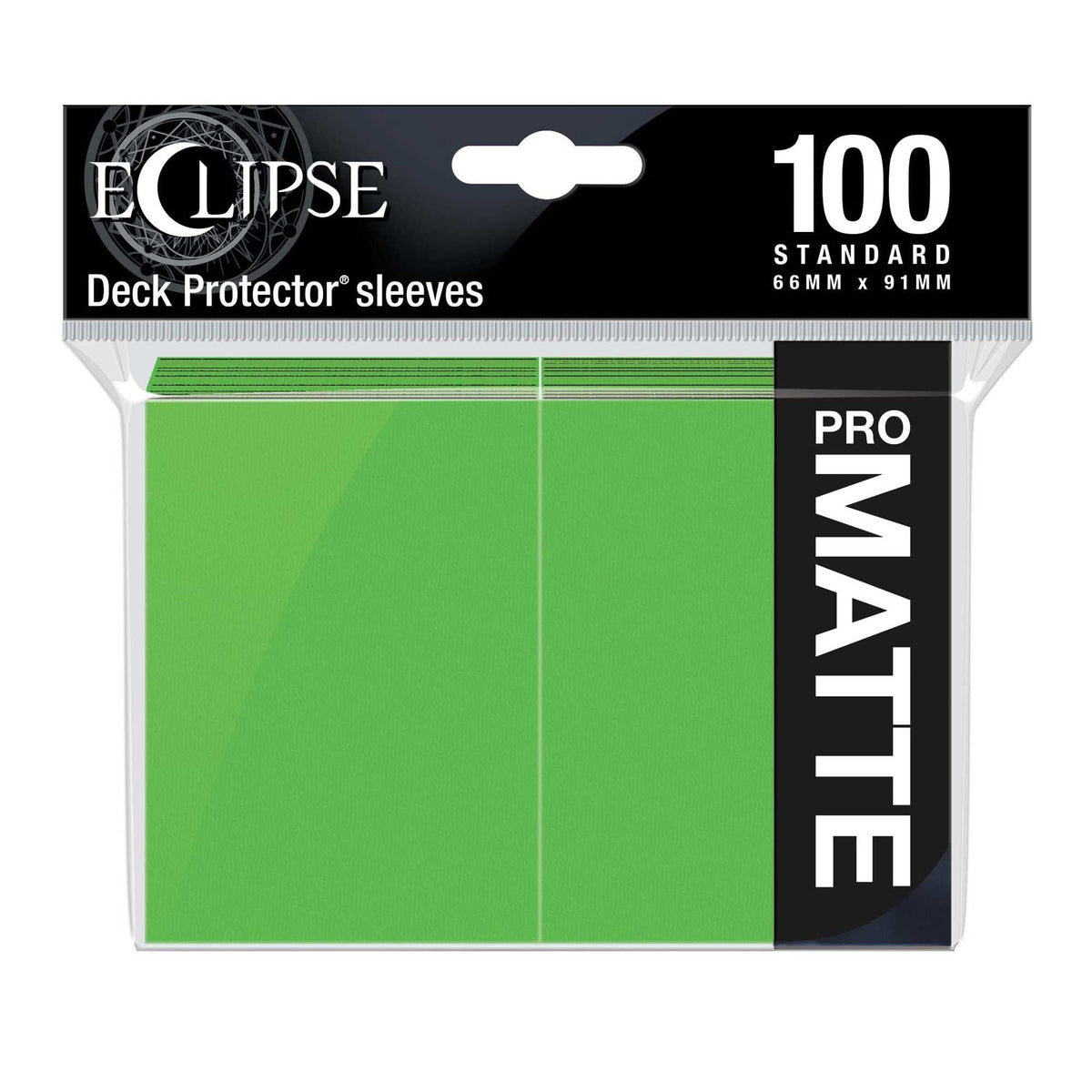 Eclipse Matte Standard Sleeves: Lime Green (100) 74427156183