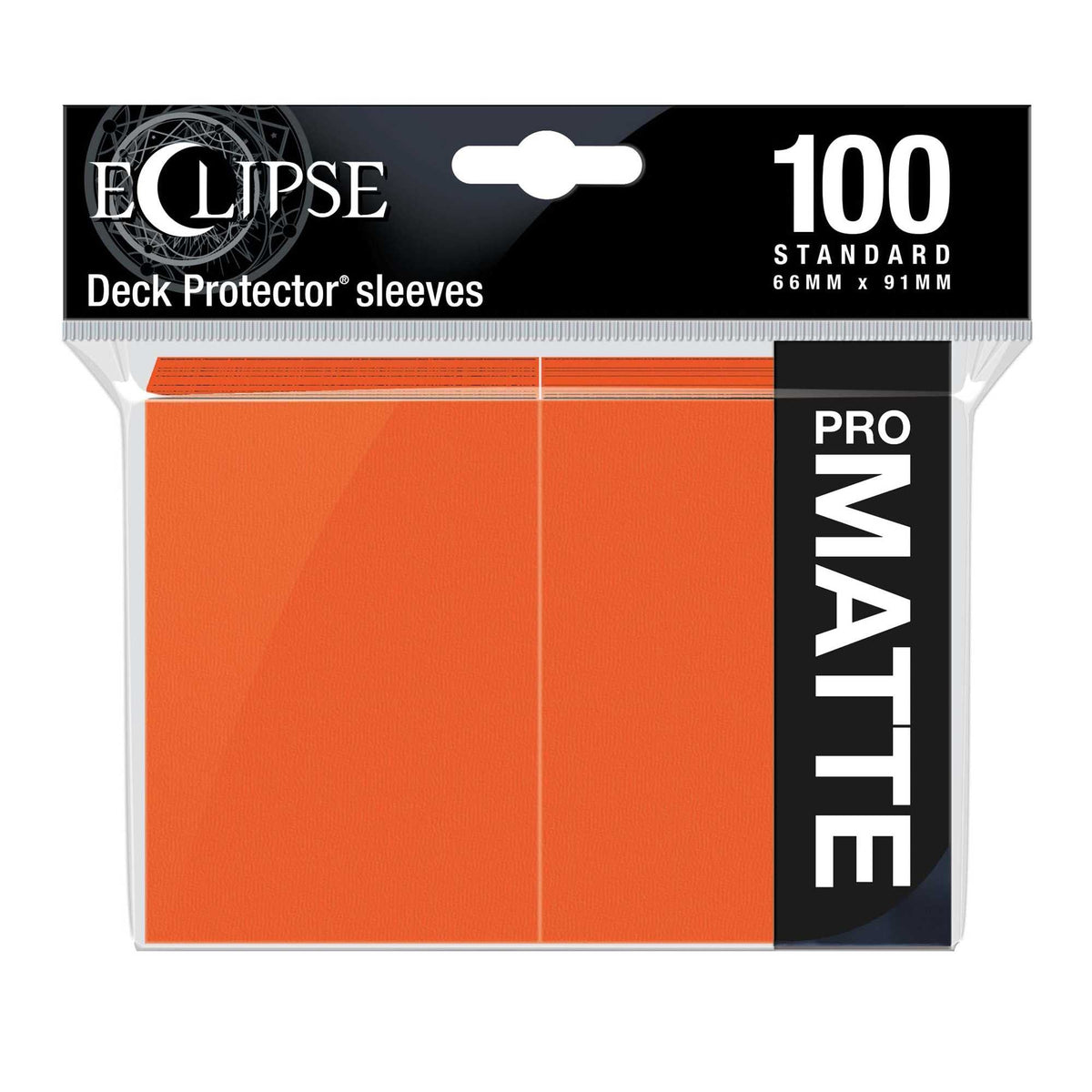 Eclipse Matte Standard Sleeves: Pumpkin Orange (100) 74427156190