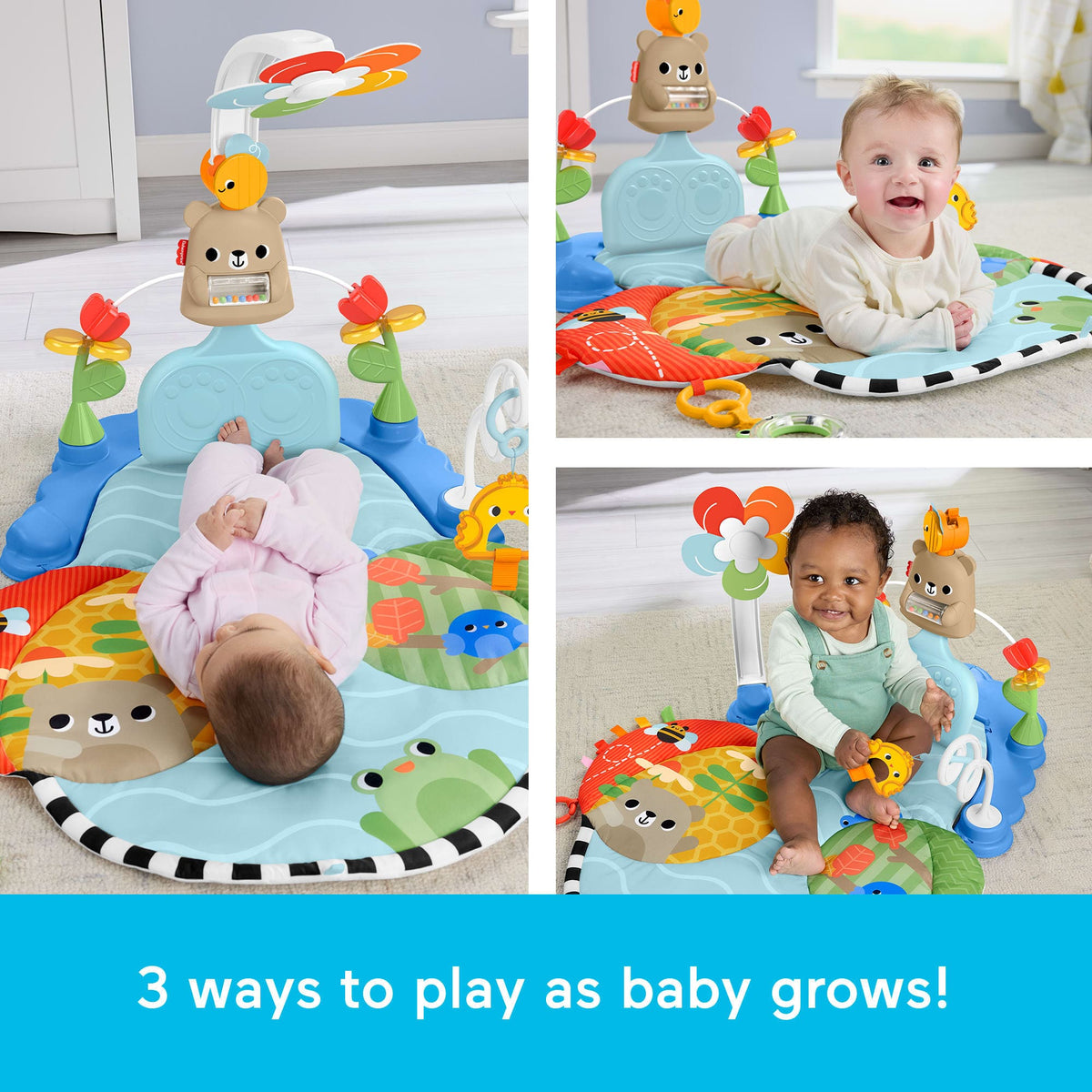 * Fisher Price 3in1 Kick & Sway Activity Gym