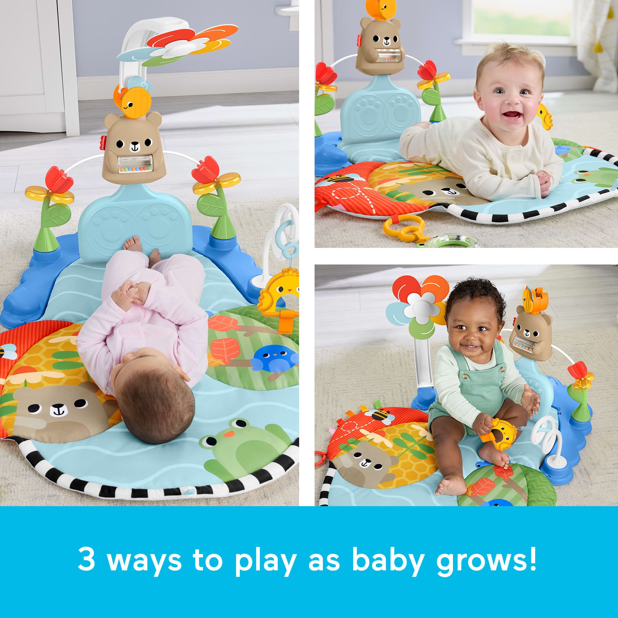 * Fisher Price 3in1 Kick & Sway Activity Gym